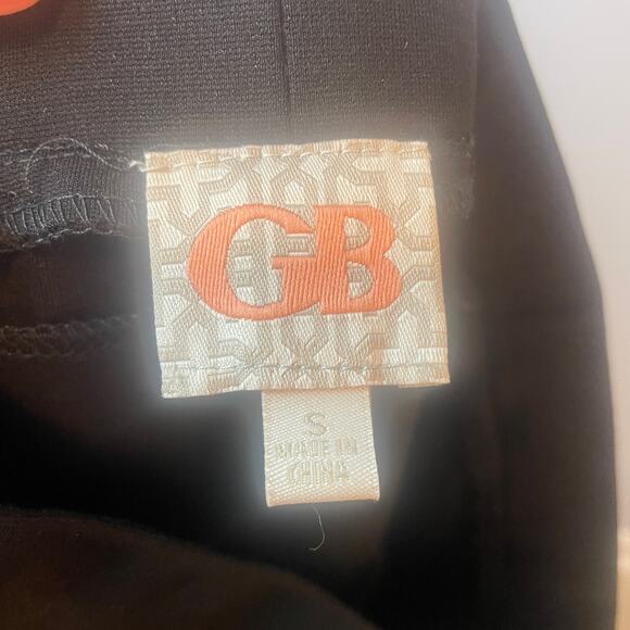 Gianni Bini GB Juniors Black Leggings with gold sequin leg stripe - Picture 5 of 5